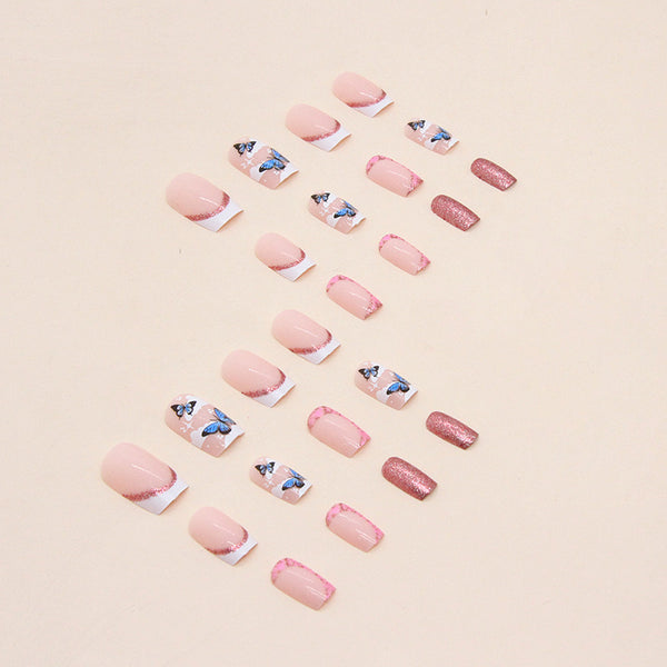 12 Sizes-24 Pcs Press On Nails W505