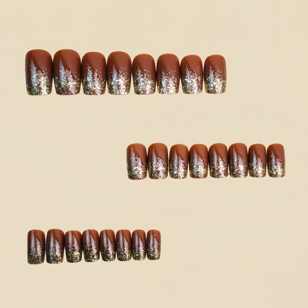 12 Sizes-24 Pcs Press On Nails Y1627
