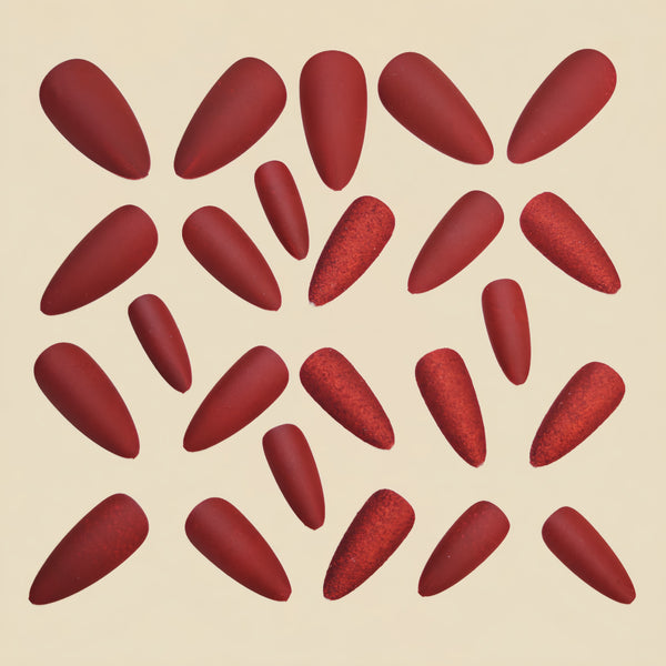 12 Sizes-24 Pcs Press On Nails Y1207