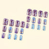 12 Sizes-24 Pcs Press On Nails Y191