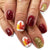 12 Sizes-24 Pcs Press On Nails C626