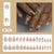 12 Sizes-24 Pcs Press On Nails W1735