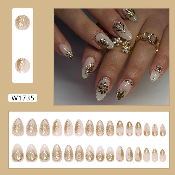 30 Pcs Press On Nails W1735