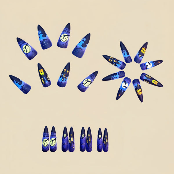 12 Sizes-24 Pcs Press On Nails Y841