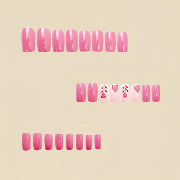 12 Sizes-24 Pcs Press On Nails Y508