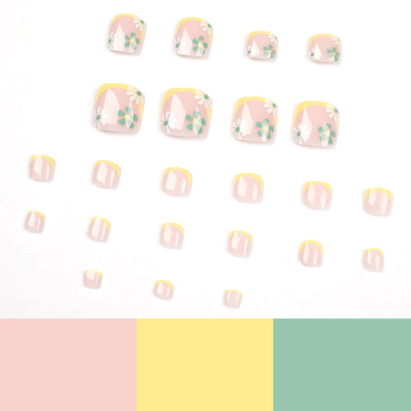 12 Sizes-24 Pcs Press On Nails JP1627