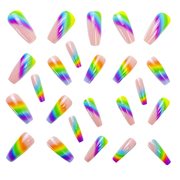 12 Sizes-24 Pcs Press On Nails Y703
