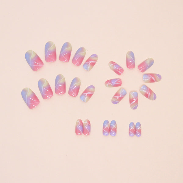12 Sizes-24 Pcs Press On Nails W1575