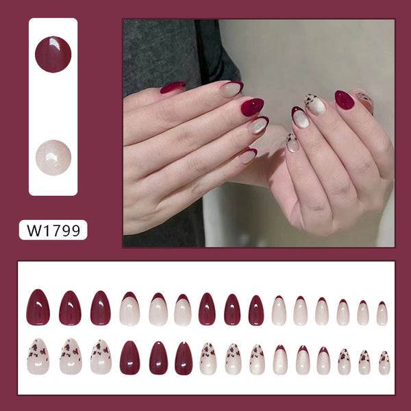 30 Pcs Press On Nails W1799