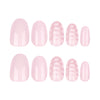 12 Sizes-24 Pcs Press On Nails JP3959