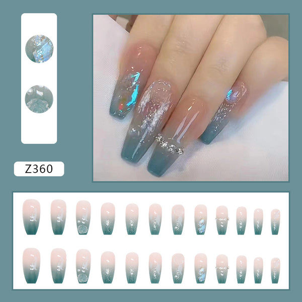 12 Sizes-24 Pcs Press On Nails Z321