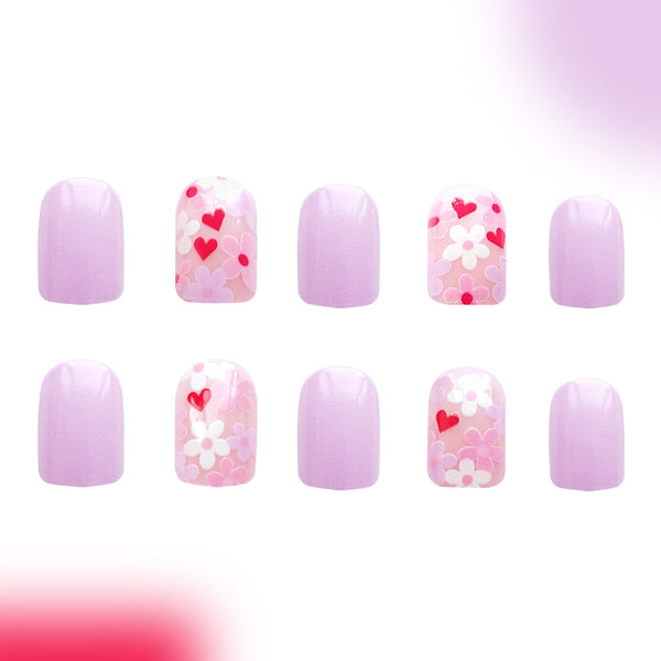 12 Sizes-24 Pcs Press On Nails C346