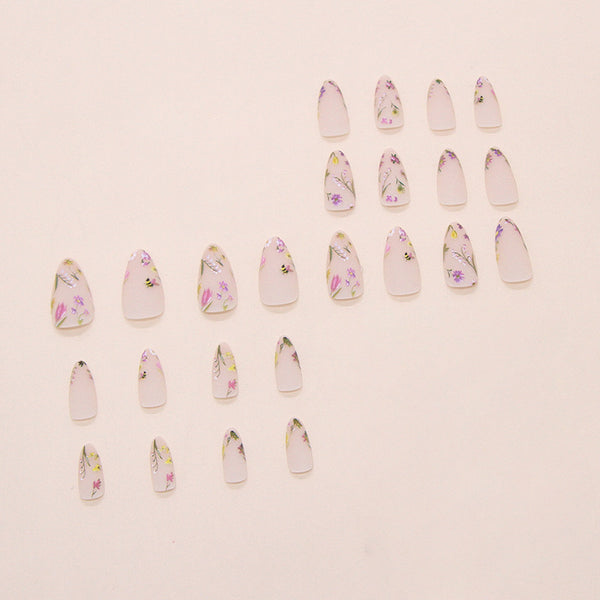 12 Sizes-24 Pcs Press On Nails W1935