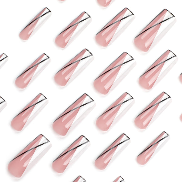 12 Sizes-24 Pcs Press On Nails JP2923