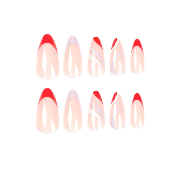 12 Sizes-24 Pcs Press On Nails JP1689
