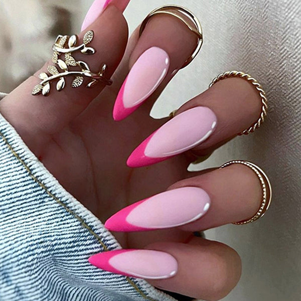 12 Sizes-24 Pcs Press On Nails W1151