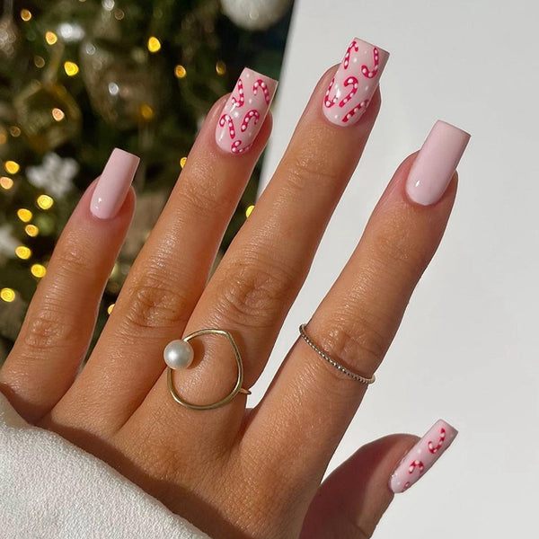 12 Sizes-24 Pcs Press On Nails W1849