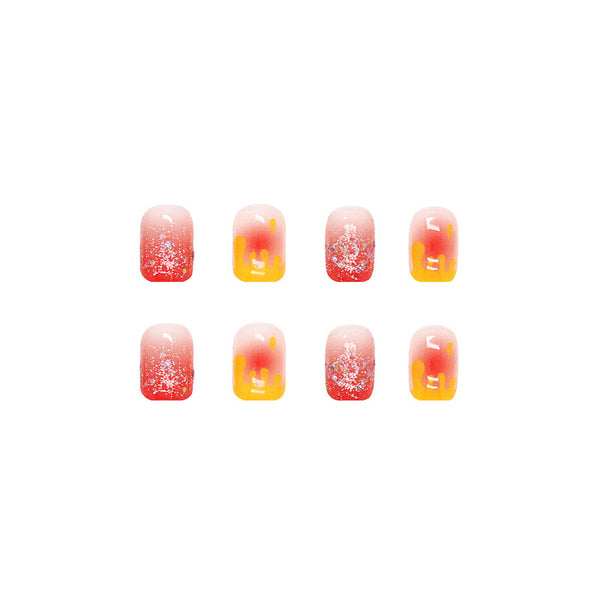 12 Sizes-24 Pcs Press On Nails R507