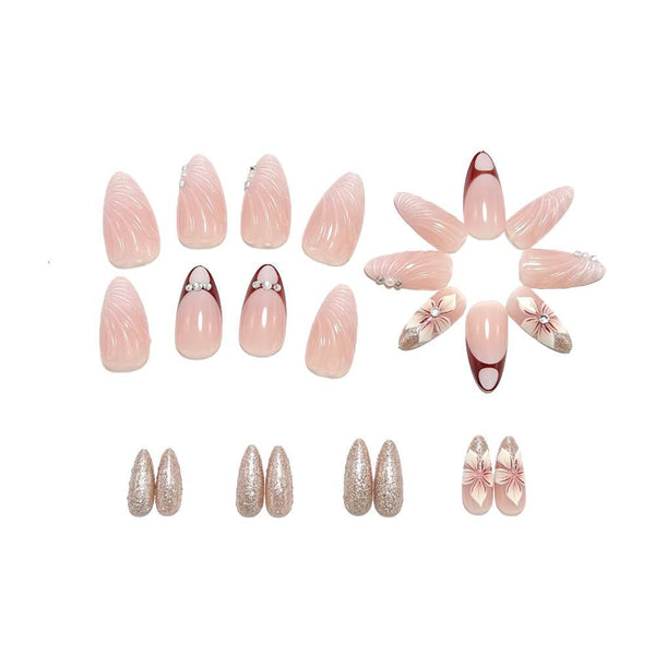 12 Sizes-24 Pcs Press On Nails Y1811