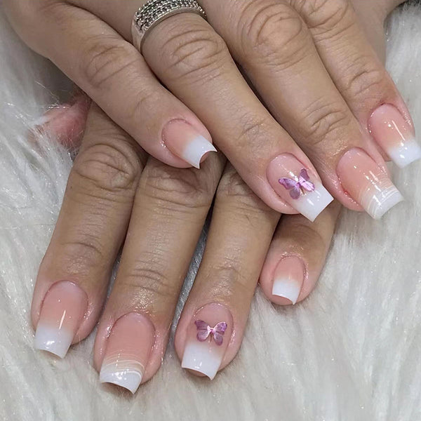 12 Sizes-24 Pcs Press On Nails W737