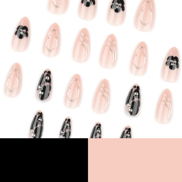 12 Sizes-24 Pcs Press On Nails JP4043