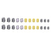 12 Sizes-24 Pcs Press On Nails W1145