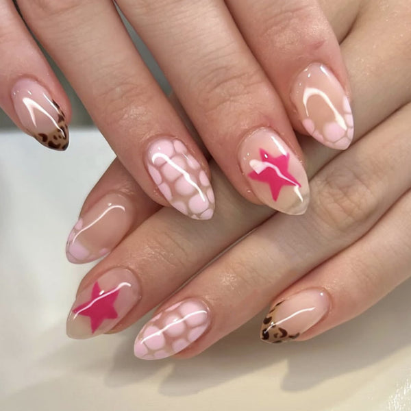 12 Sizes-24 Pcs Press On Nails JP4482