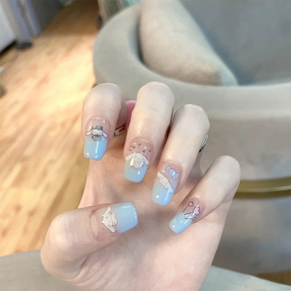 12 Sizes-24 Pcs Press On Nails JP3121