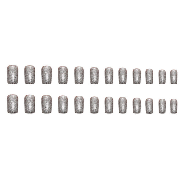 12 Sizes-24 Pcs Press On Nails W1195