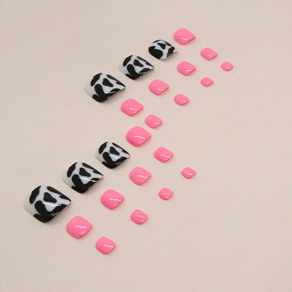 12 Sizes-24 Pcs Press On Nails F111