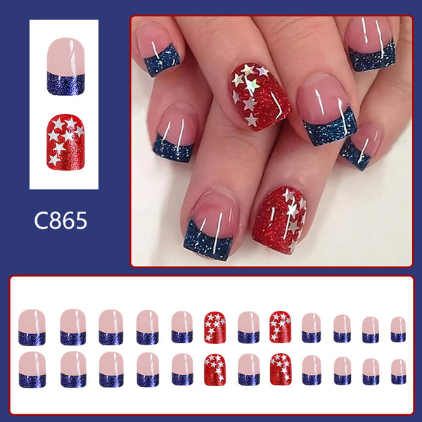 12 Sizes-24 Pcs Press On Nails C865