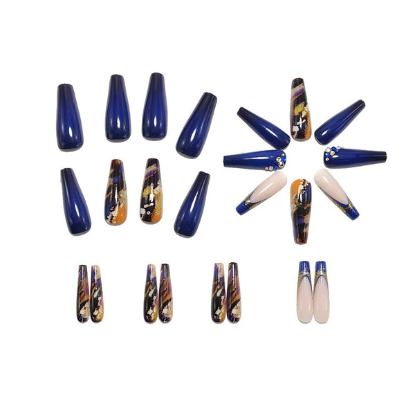 12 Sizes-24 Pcs Press On Nails Y1851