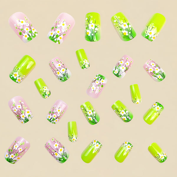 12 Sizes-24 Pcs Press On Nails Y873