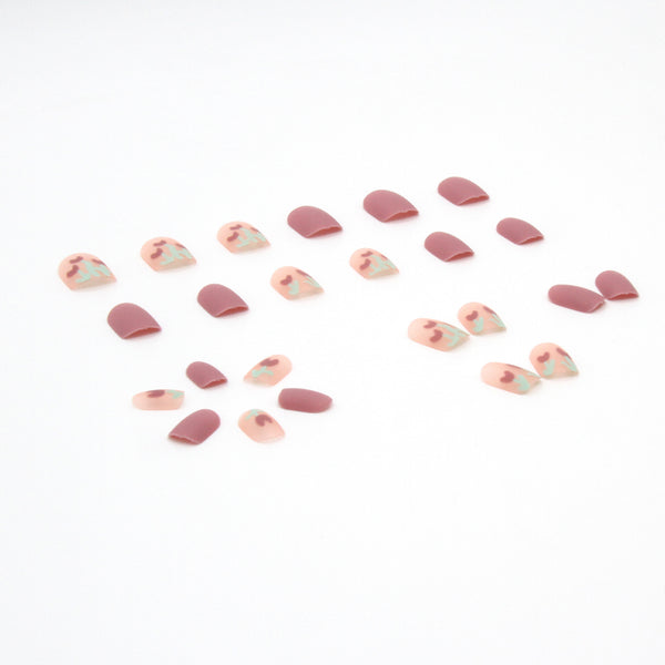 12 Sizes-24 Pcs Press On Nails R346