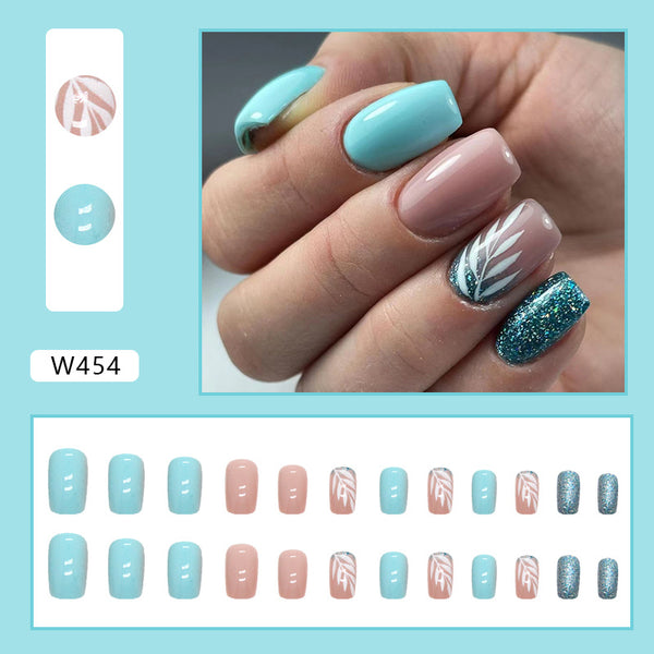 12 Sizes-24 Pcs Press On Nails W454
