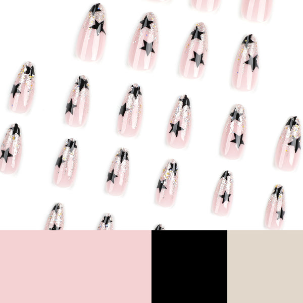 12 Sizes-24 Pcs Press On Nails JP3265