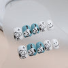 12 Sizes-24 Pcs Press On Nails K011