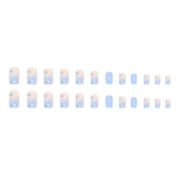 12 Sizes-24 Pcs Press On Nails W504