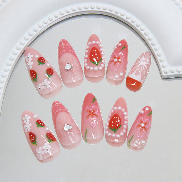 12 Sizes-24 Pcs Press On Nails Z1105
