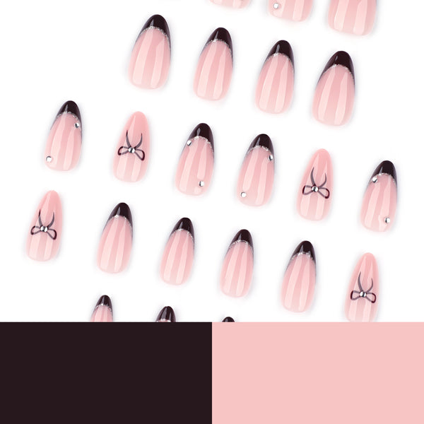 12 Sizes-24 Pcs Press On Nails JP4270