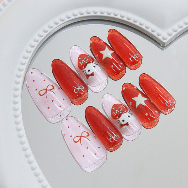 15 Sizes-30 PcsPress On Nails My262