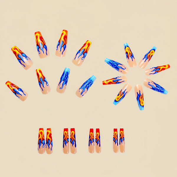 12 Sizes-24 Pcs Press On Nails Y652