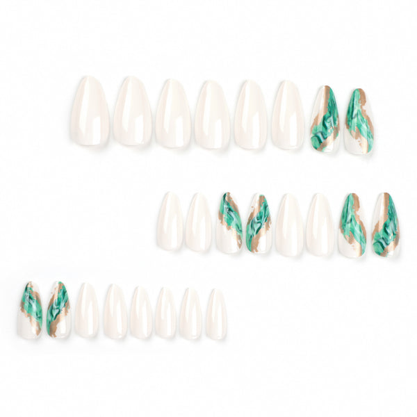 12 Sizes-24 Pcs Press On Nails JP2809