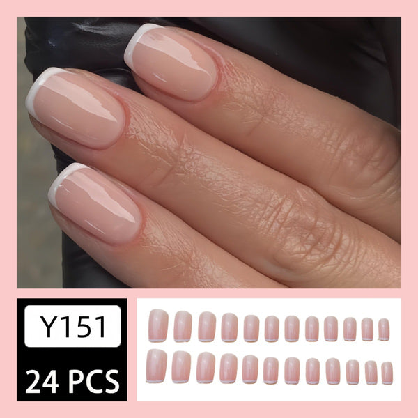 12 Sizes-24 Pcs Press On Nails Y151