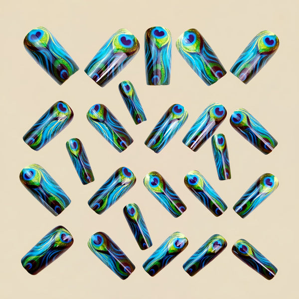 12 Sizes-24 Pcs Press On Nails Y1502