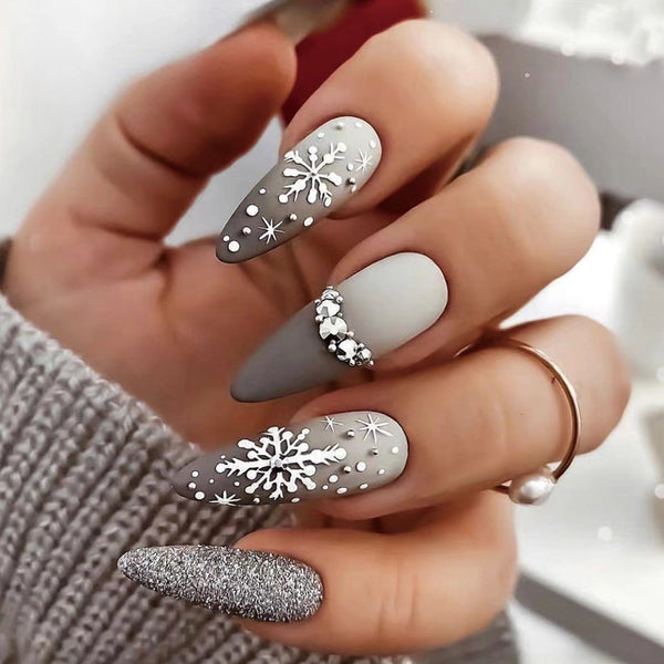 12 Sizes-24 Pcs Press On Nails JP1906