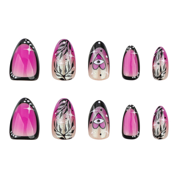 12 Sizes-24 Pcs Press On Nails JP3612
