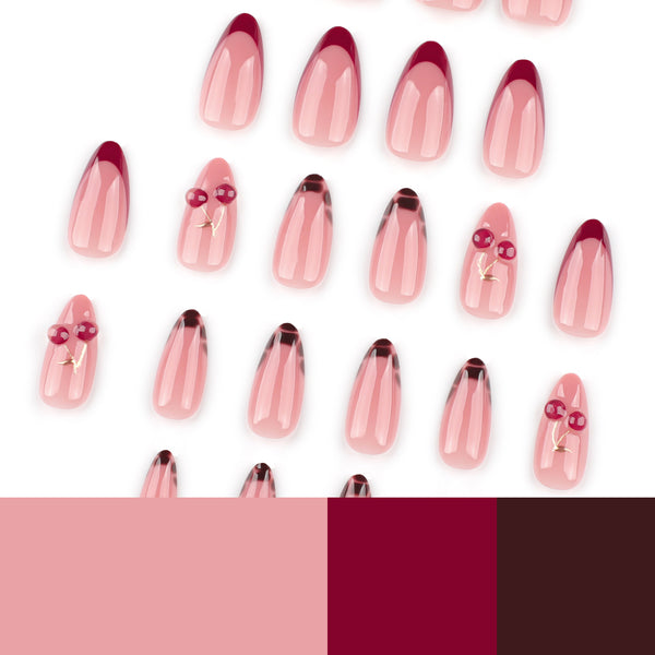 12 Sizes-24 Pcs Press On Nails JP4050