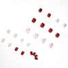 12 Sizes-24 Pcs Press On Nails JP1106