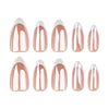 12 Sizes-24 Pcs Press On Nails JP3492